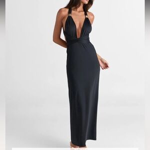 SASHA THERESE Mira Maxi Dress In Black Size Small